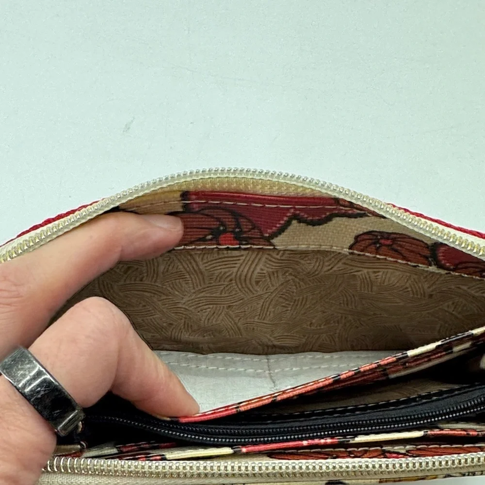 UEC Sakroots full zipper Colorful Bird Print Wallet